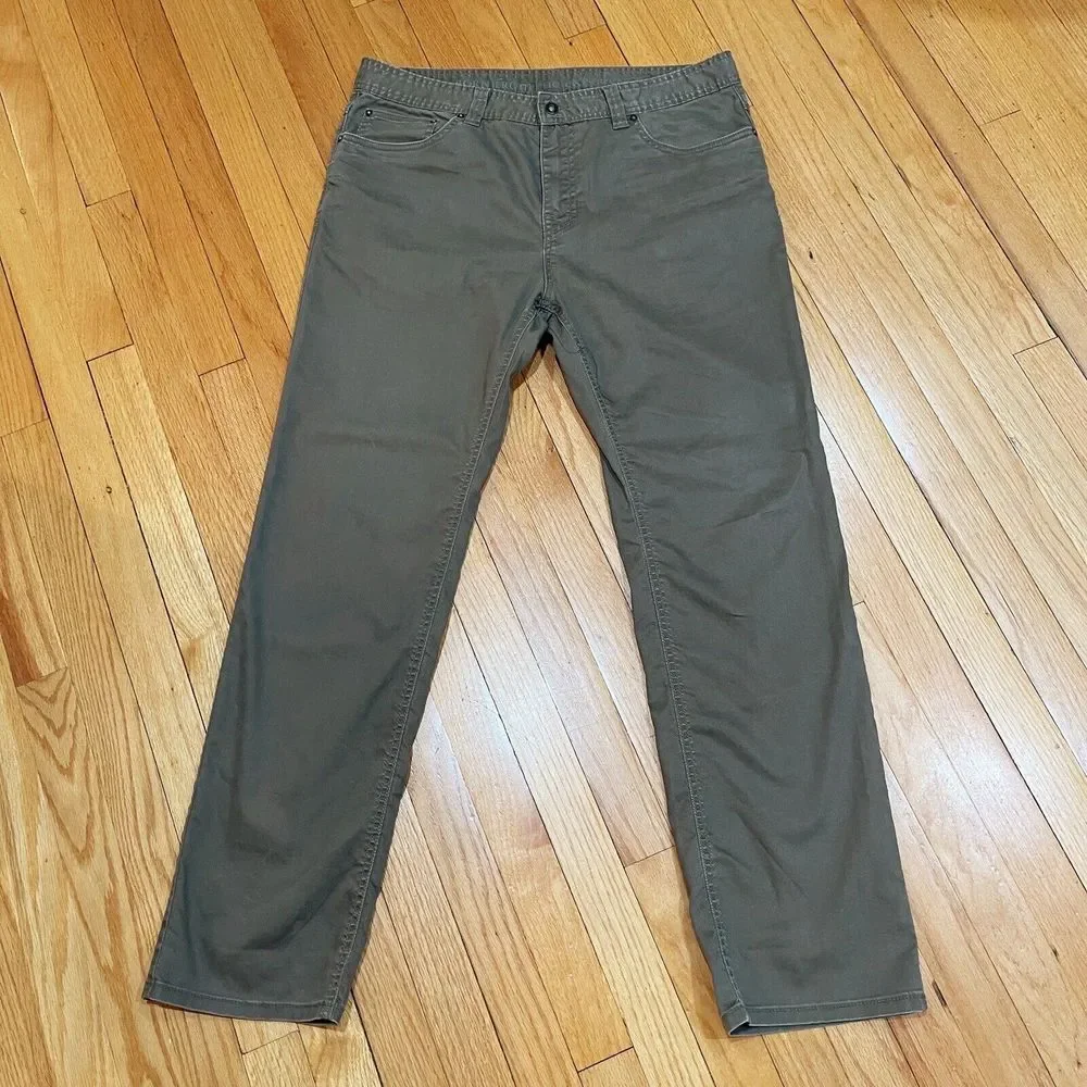 Prana Bridger Pants Mens Size 36 x 32 Slim Fit Brown Style M4BD32315 Excellent - Picture 2 of 14